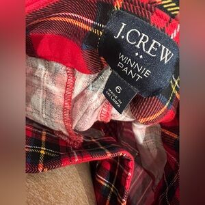 JCrew Tartan Plaid Winnie Pants
